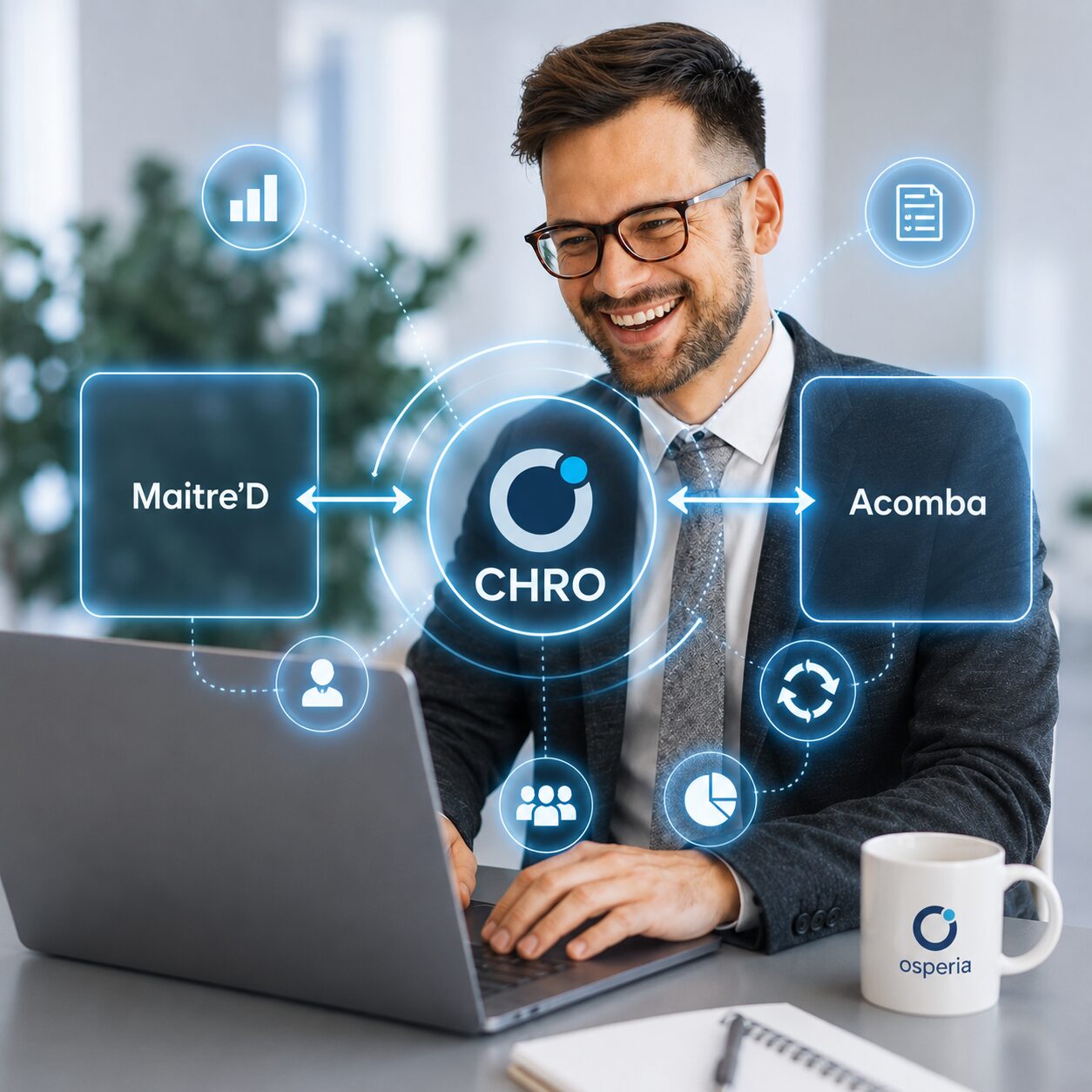 accounting synchronization between Maitre'D and Acomba with CHRO